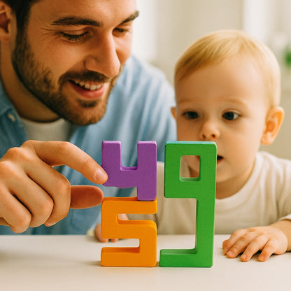 Kulematik® Ahşap Somut Matematik Seti – Montessori Tarzı Toplama & Çıkarma Öğren